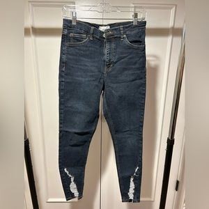 Topshop Jaime dark wash skinny jeans